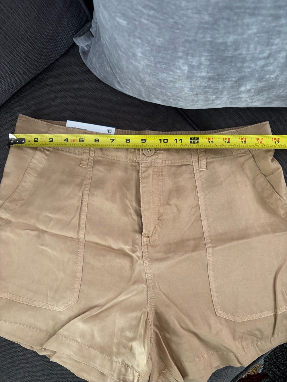 Sanctuary High-Waist Shorts in Beige NWT 100% Lyocell